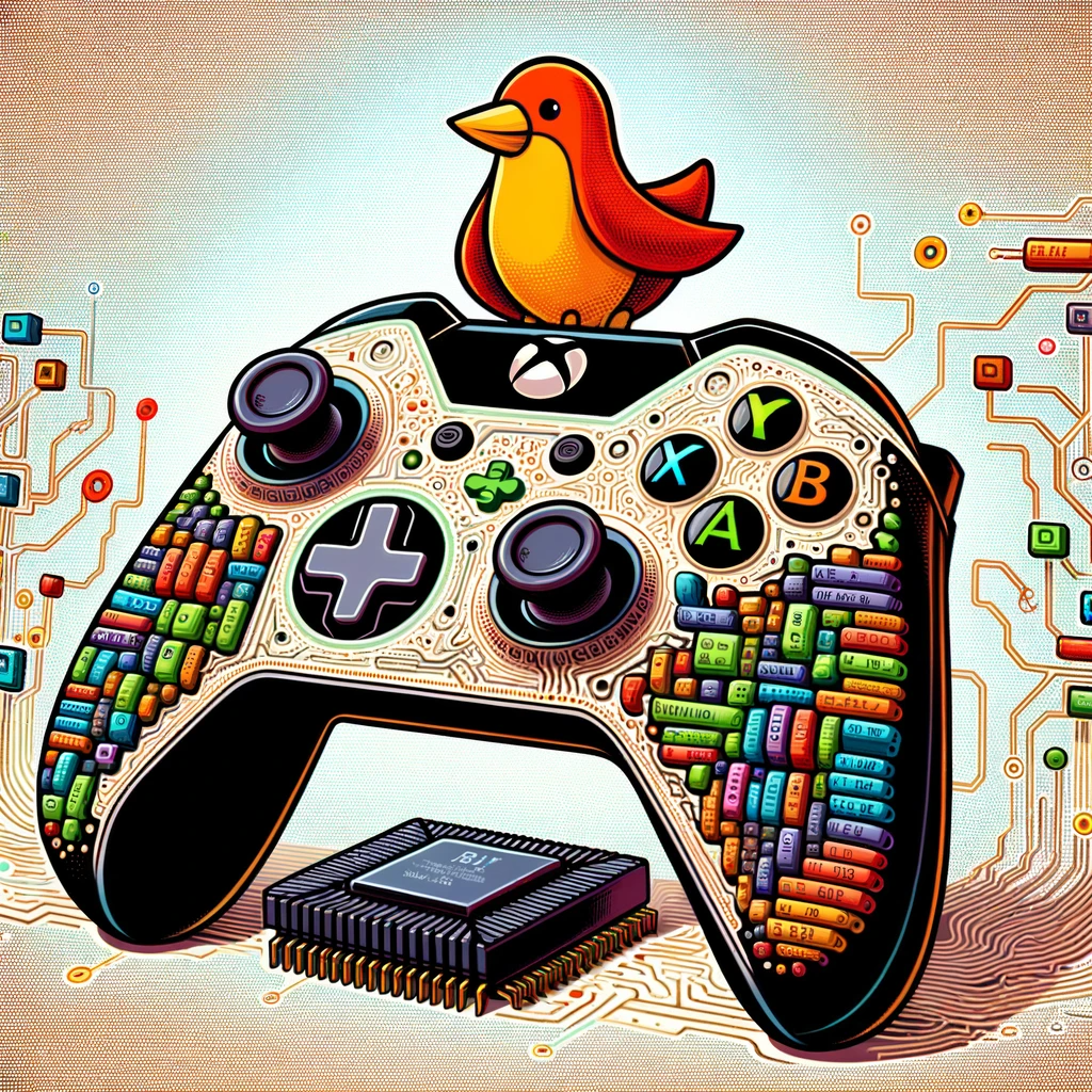 linux-driver-rust Generiertes Bild eine Spiel Kontrollers