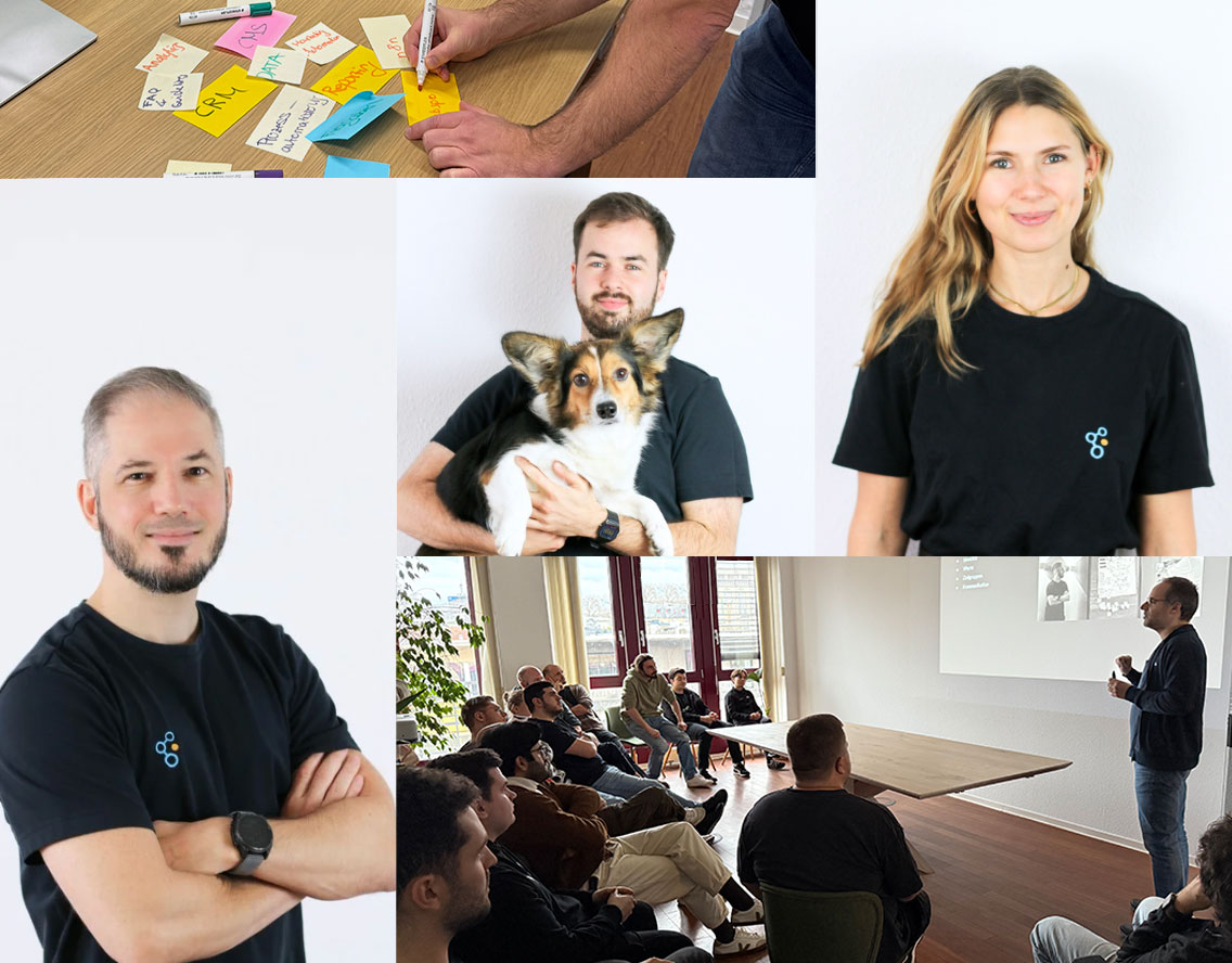 Employees in the Cologne dynabase office Employees in the Cologne dynabase office